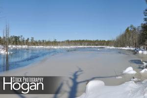Beaver Pond Winter panorama