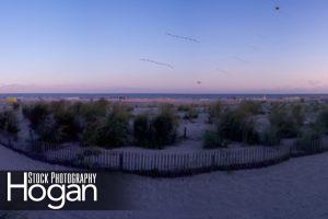 Ocean City New Jersey Beach Sunset Panorama